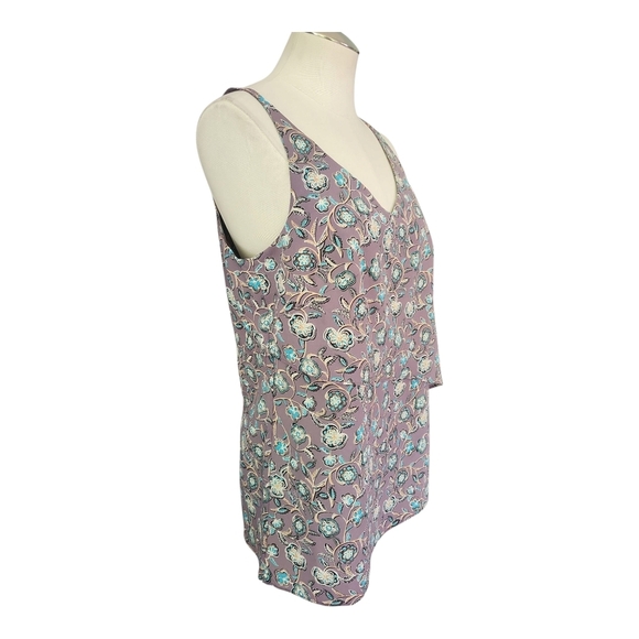 NWT Cabi Floral V-Neck Sleeveless Blouse Size Small 100% Polyester - Picture 2 of 10